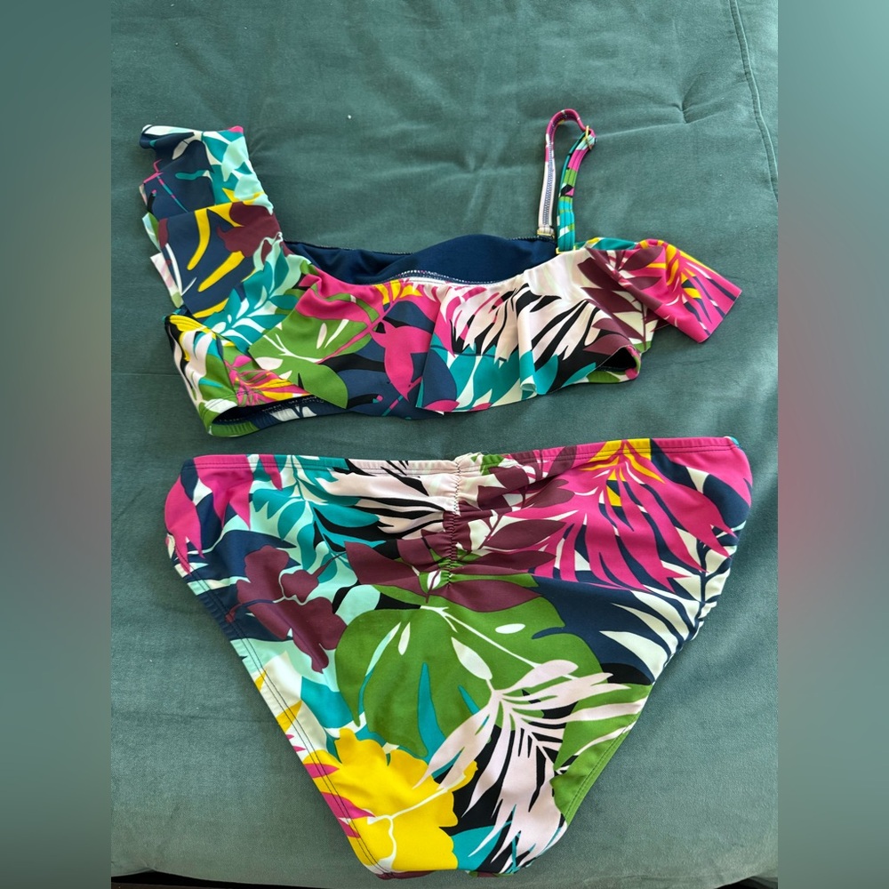Bleu Rod Beattie Blue and Green Bikini size 8